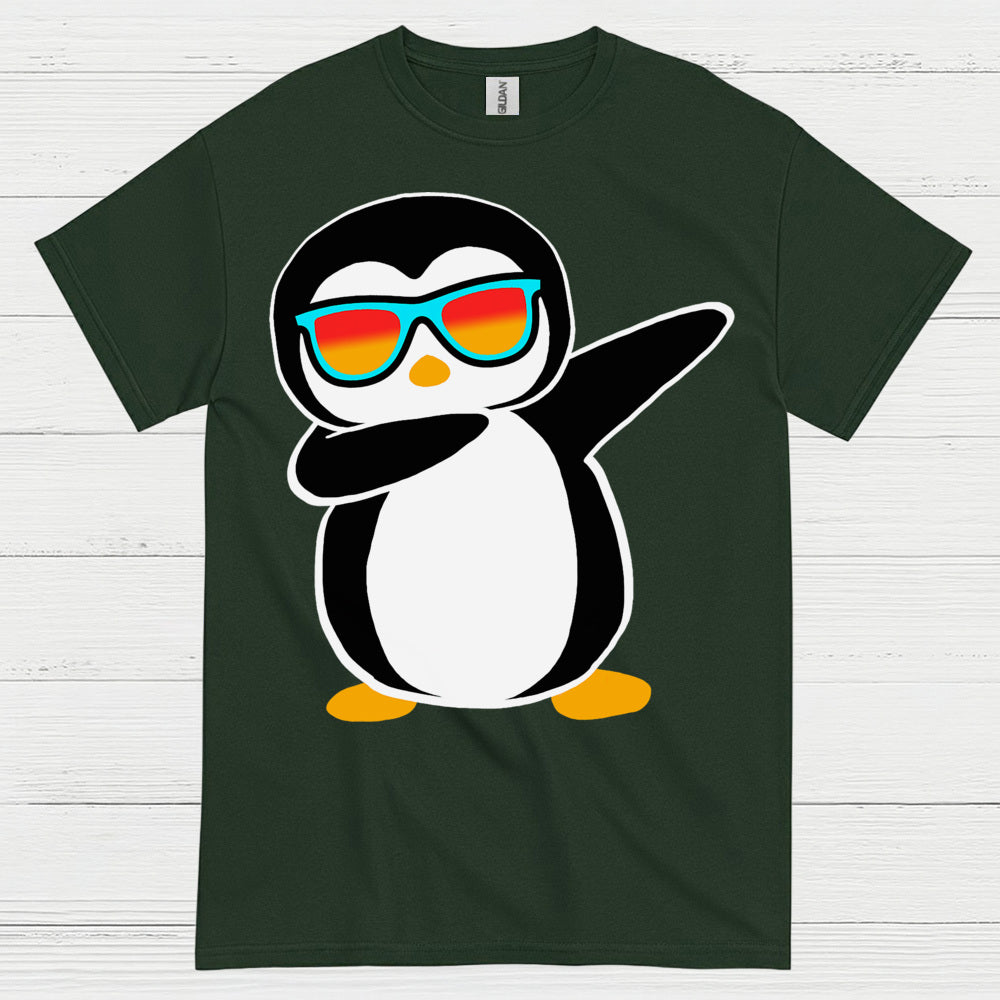 Cool Dabbing Penguin Funny Graphic T Shirt