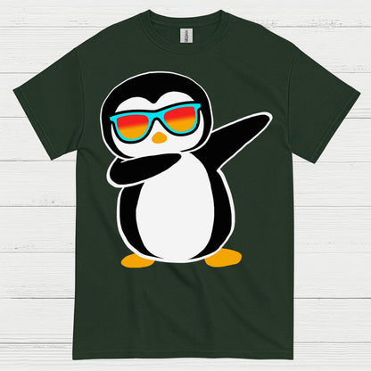 Cool Dabbing Penguin Funny Graphic T Shirt