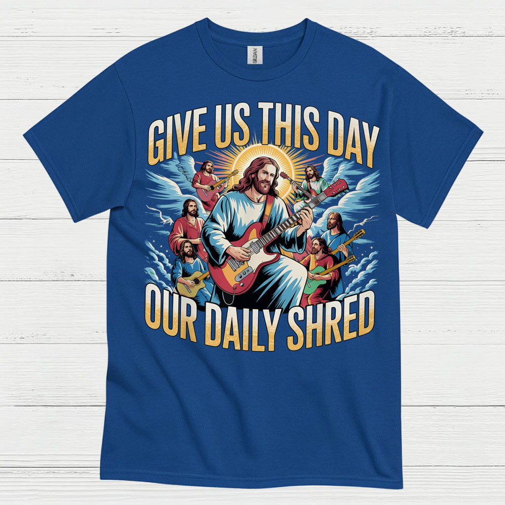 Give Us This Day Jesus Guitar T Shirt