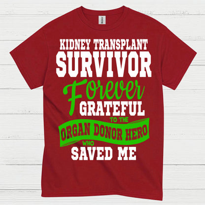 Kidney Transplant Survivor Grateful Hero T Shirt