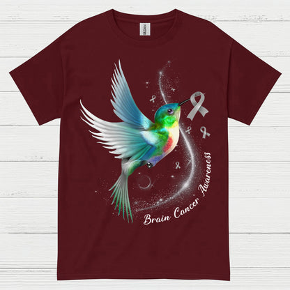Brain Cancer Awareness Hummingbird T Shirt