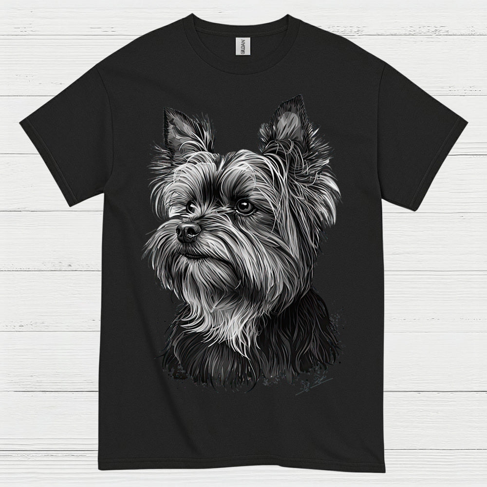 Realistic Yorkie Portrait Dog Lover T Shirt