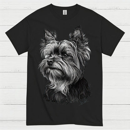 Realistic Yorkie Portrait Dog Lover T Shirt