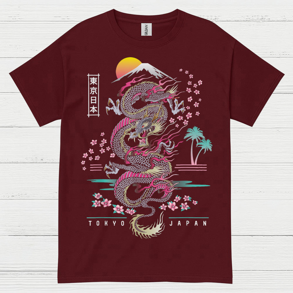 Rising Sun Tokyo Dragon T Shirt