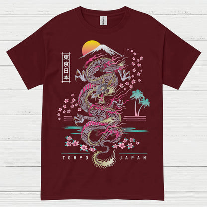 Rising Sun Tokyo Dragon T Shirt