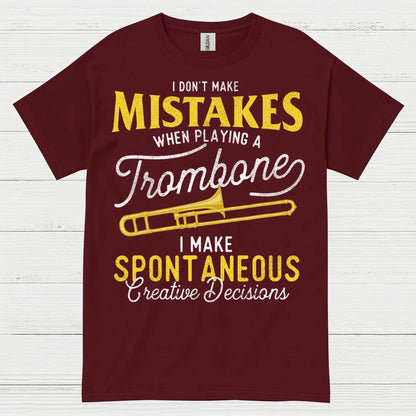 Spontaneous Trombone Player Funny T Shirt