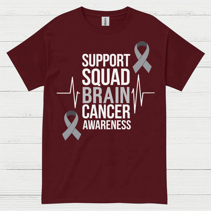 Support Squad Brain Cancer Awareness T Shirt