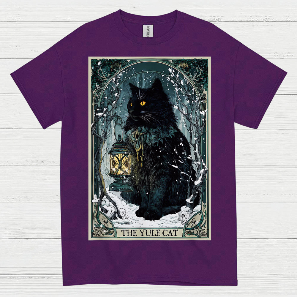 Yule Cat Winter Art T Shirt