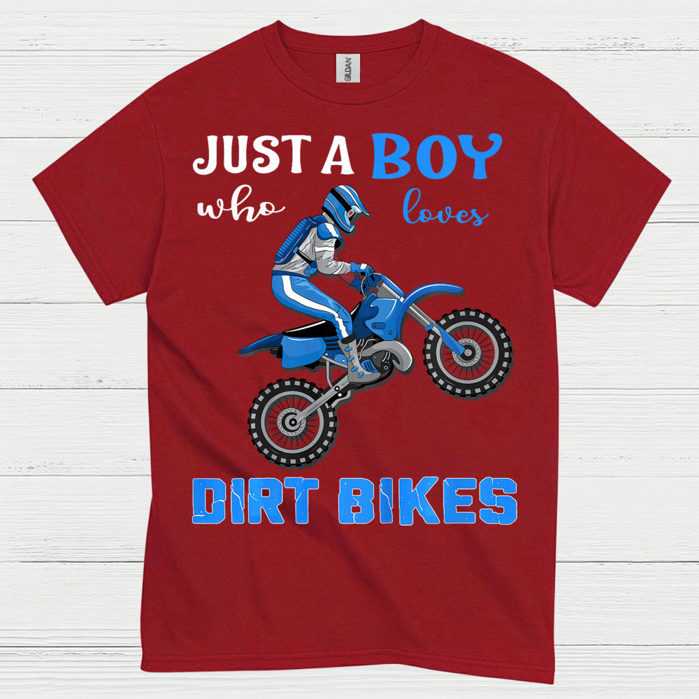 Just A Boy Who Loves Dirt Bikes T Shirt