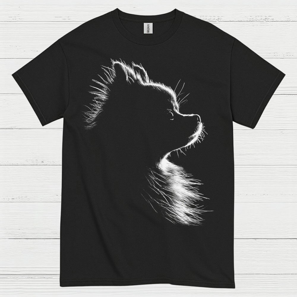 Dog Silhouette Minimal Portrait Graphic Design T Shirt