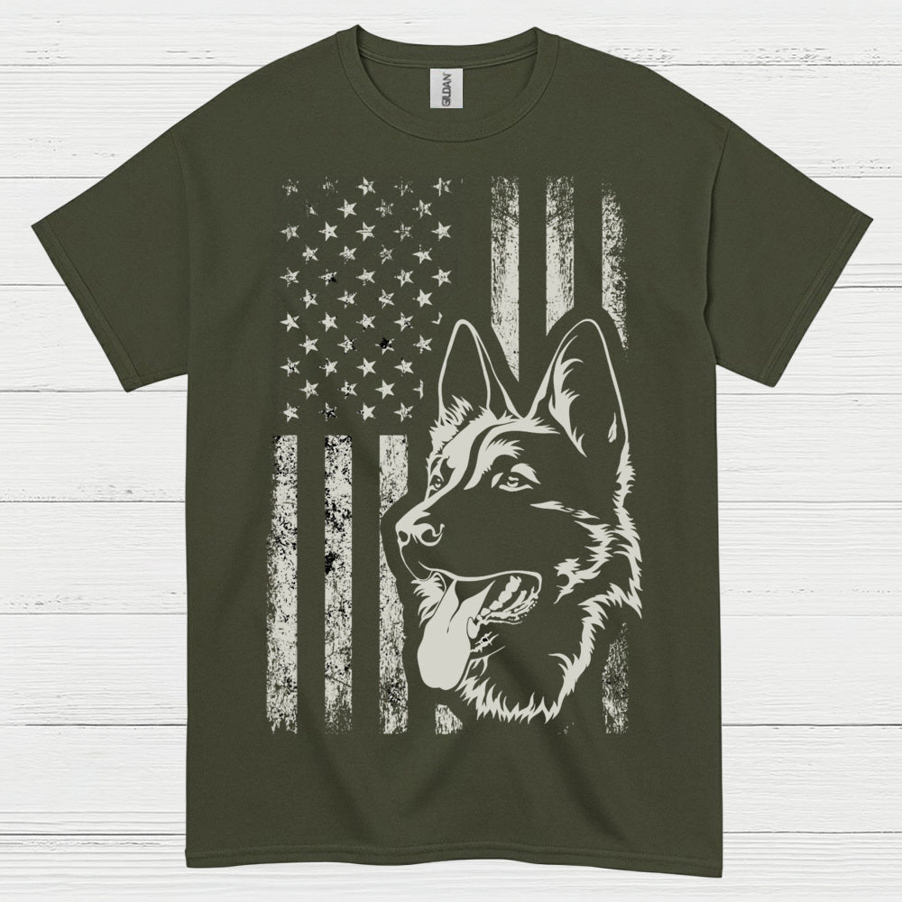 American Shepherd Flag T Shirt