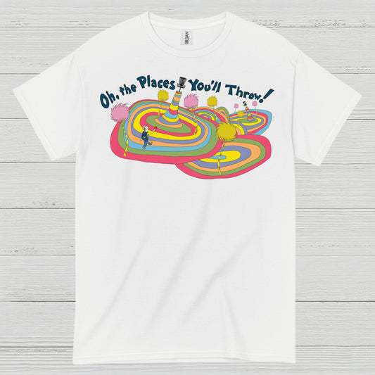 Oh The Places You Will Throw Disc Golf T Shirt