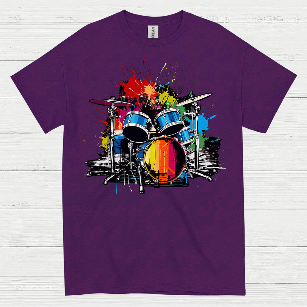 Color Splash Drums T Shirt