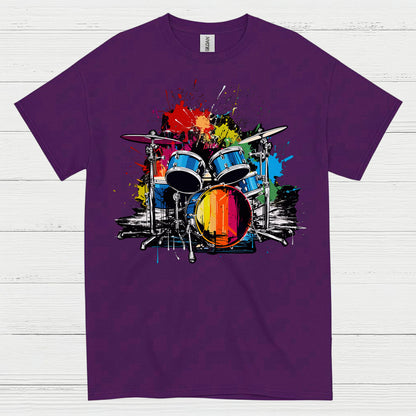 Color Splash Drums T Shirt
