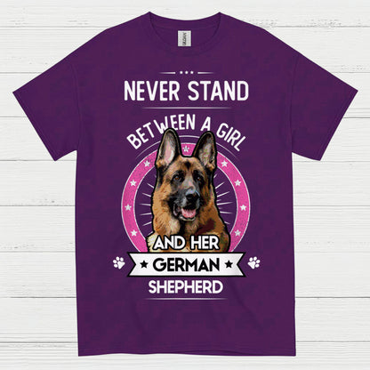 Never Stand German Shepherd T Shirt