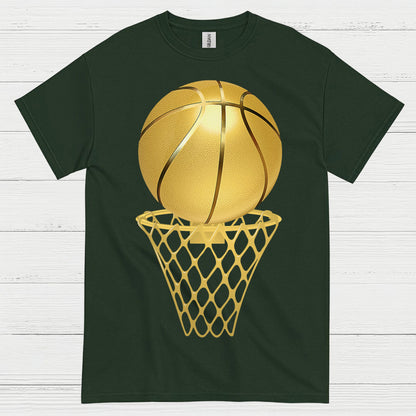 Golden Basketball Hoop T Shirt