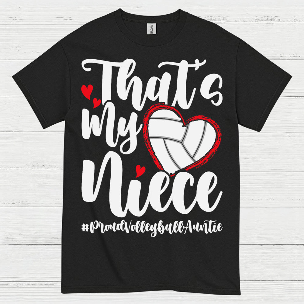 Proud Volleyball Niece Aunt T Shirt