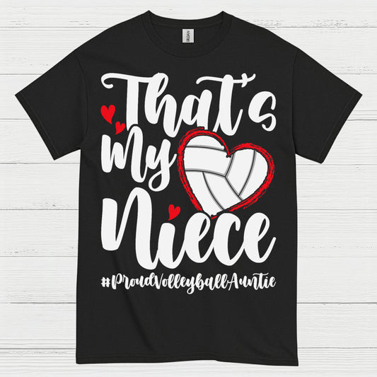 Proud Volleyball Niece Aunt T Shirt