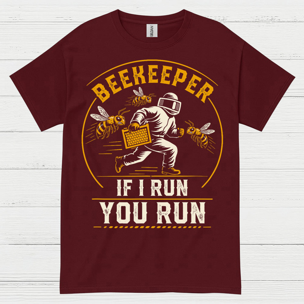 Beekeeper Running From Bees T Shirt