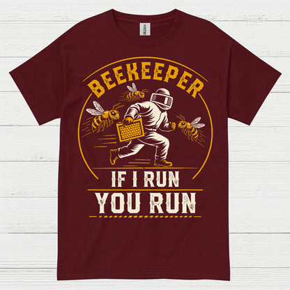Beekeeper Running From Bees T Shirt