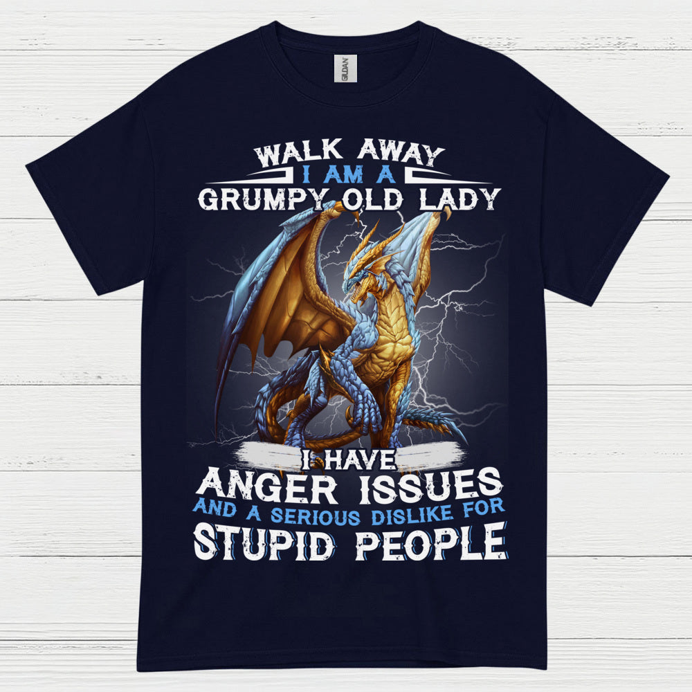 Grumpy Old Lady Dragon T Shirt