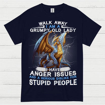 Grumpy Old Lady Dragon T Shirt