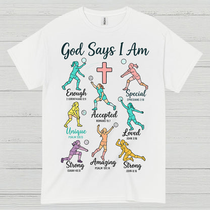 God Says I Am Christian Faith T Shirt
