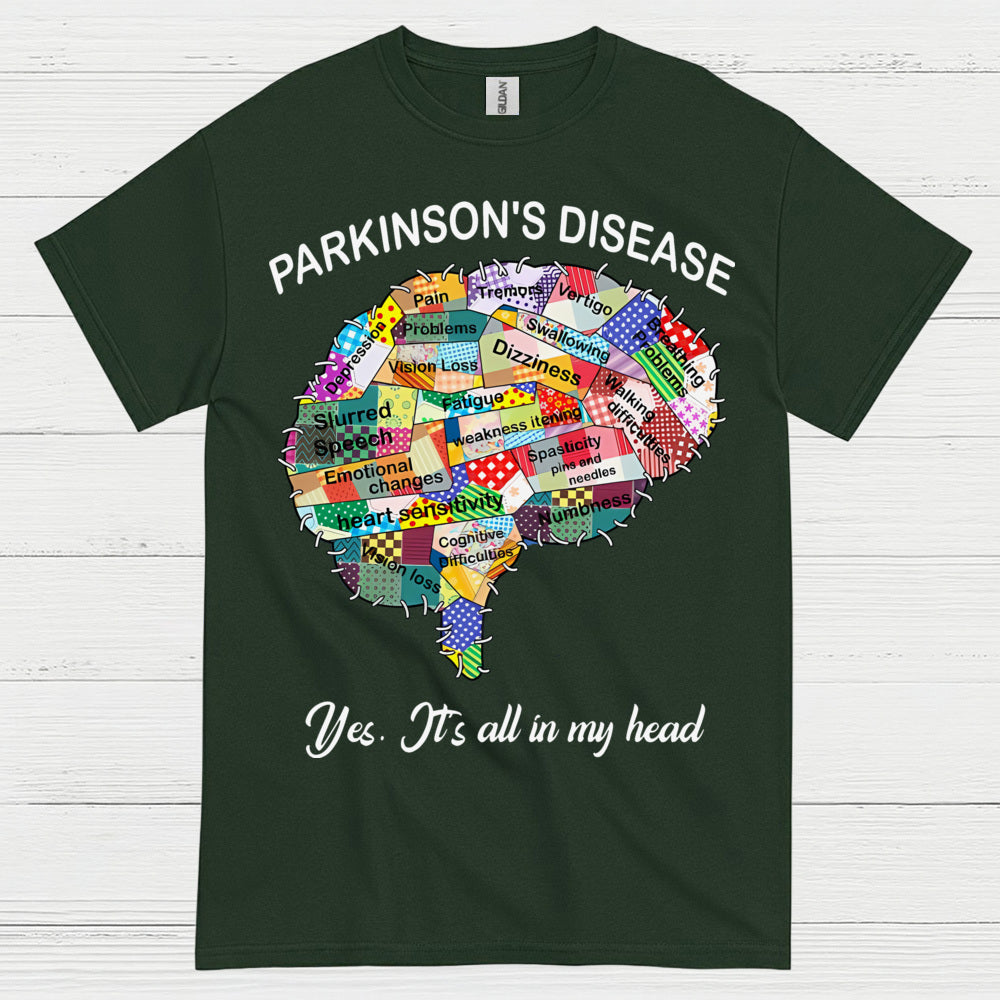 Parkinsons Its All In My Head T Shirt