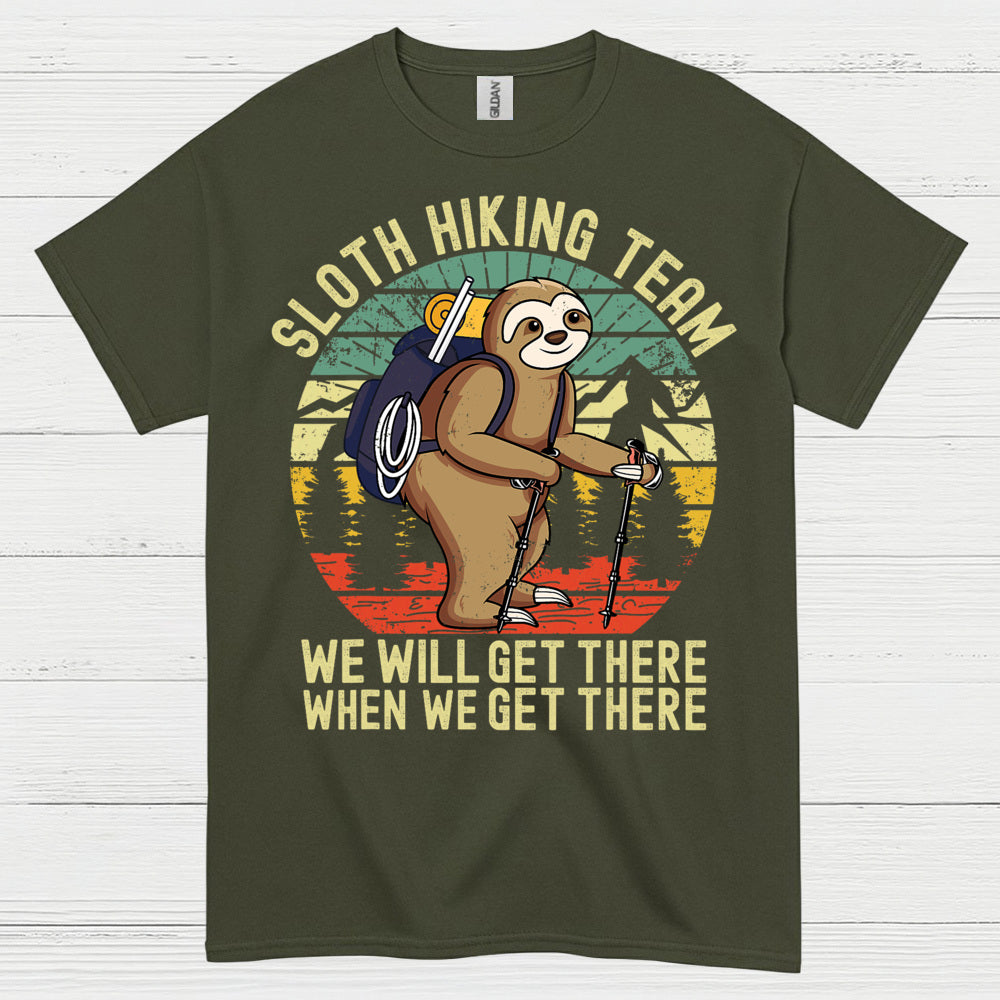 Sloth Hiking Team Funny Sloth T Shirt