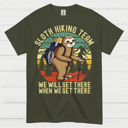Sloth Hiking Team Funny Sloth T Shirt