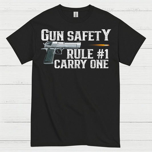 Gun Safety Rule Carry One Tactical T Shirt