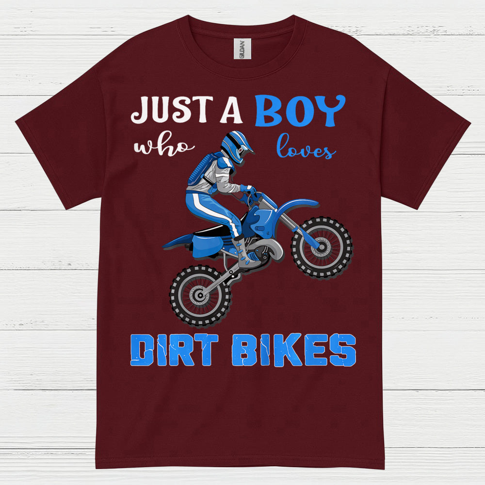 Just A Boy Who Loves Dirt Bikes T Shirt
