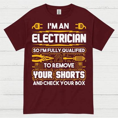 Fully Qualified Electrician Remove Shorts T Shirt