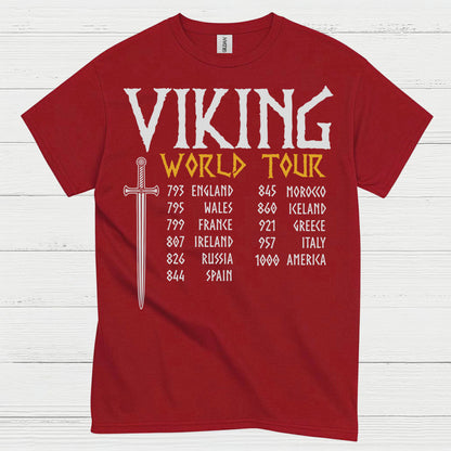 Viking World Tour History T Shirt