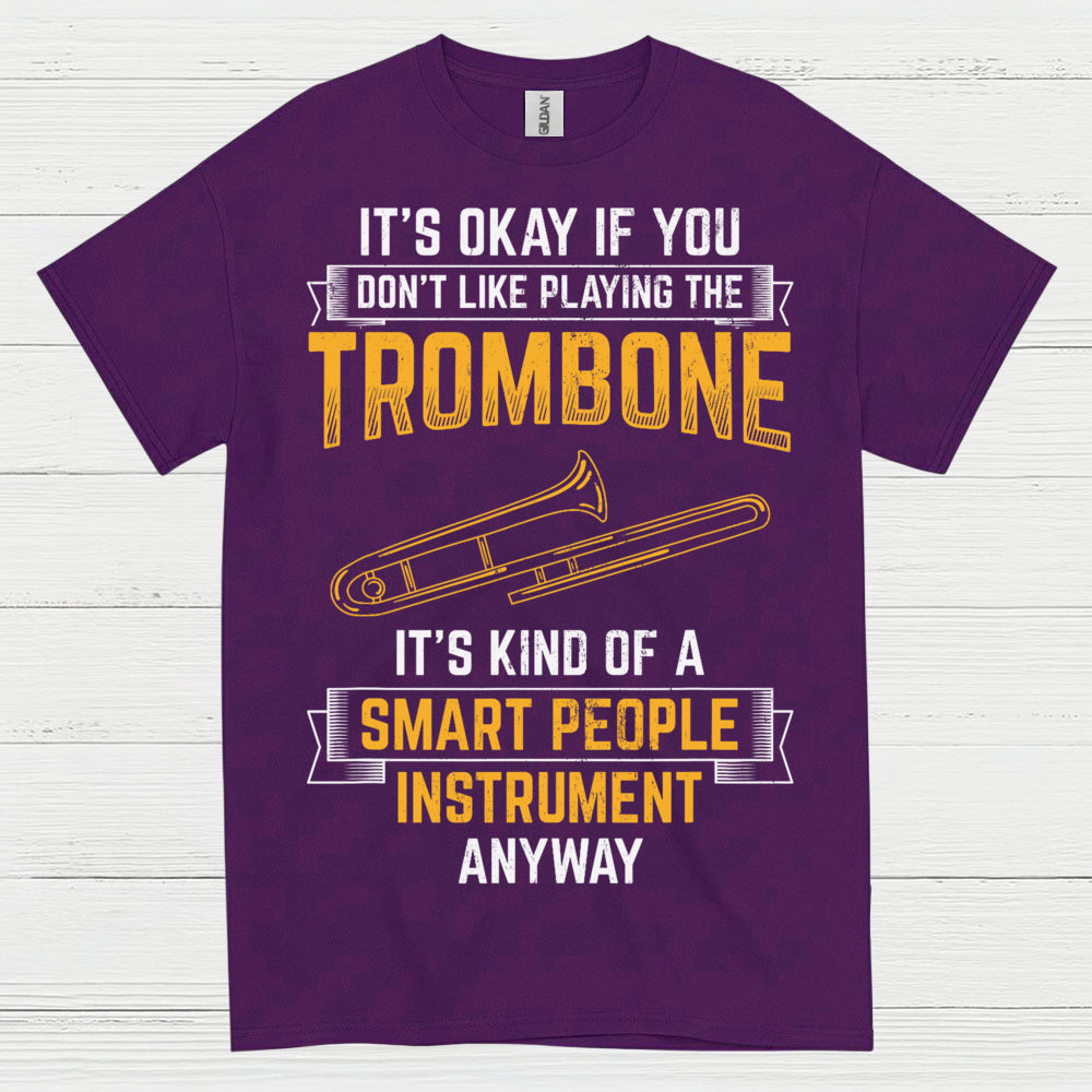 Smart Trombone Instrument Funny T Shirt