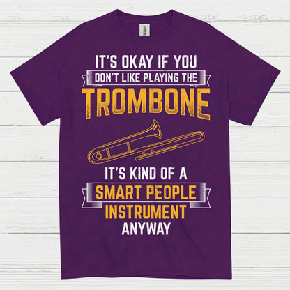 Smart Trombone Instrument Funny T Shirt