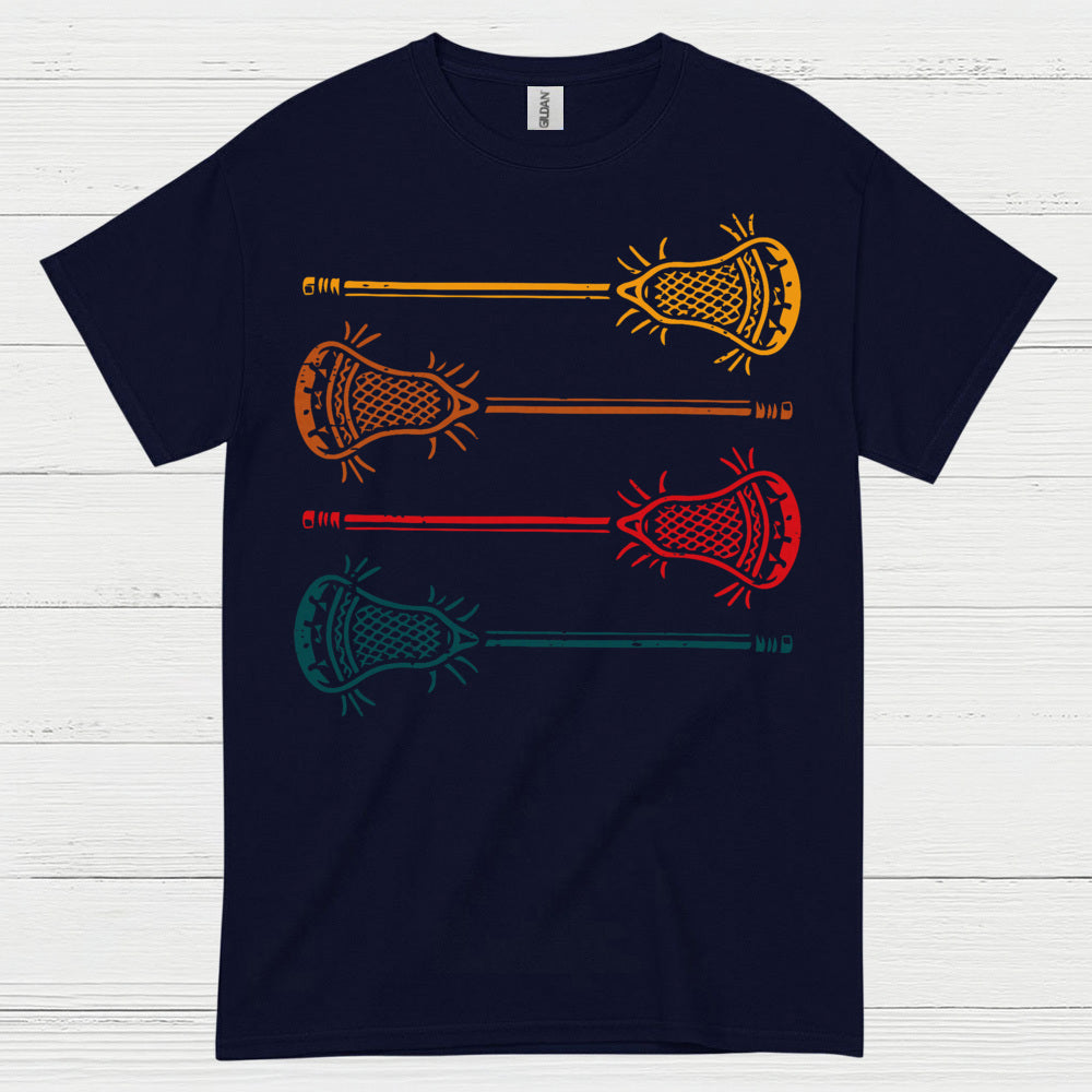 Vintage Lacrosse Sticks Retro T Shirt