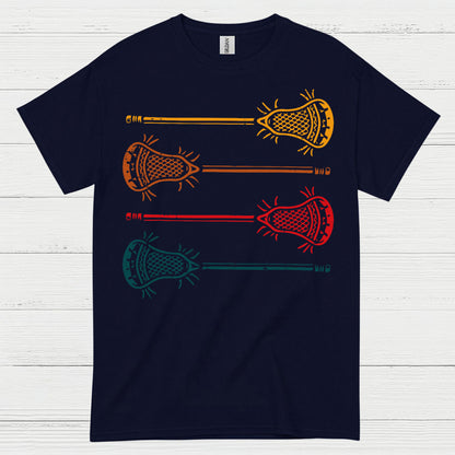 Vintage Lacrosse Sticks Retro T Shirt