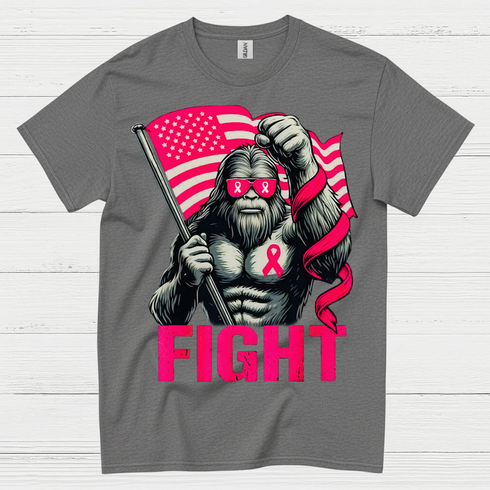 Fight Breast Cancer Bigfoot T Shirt