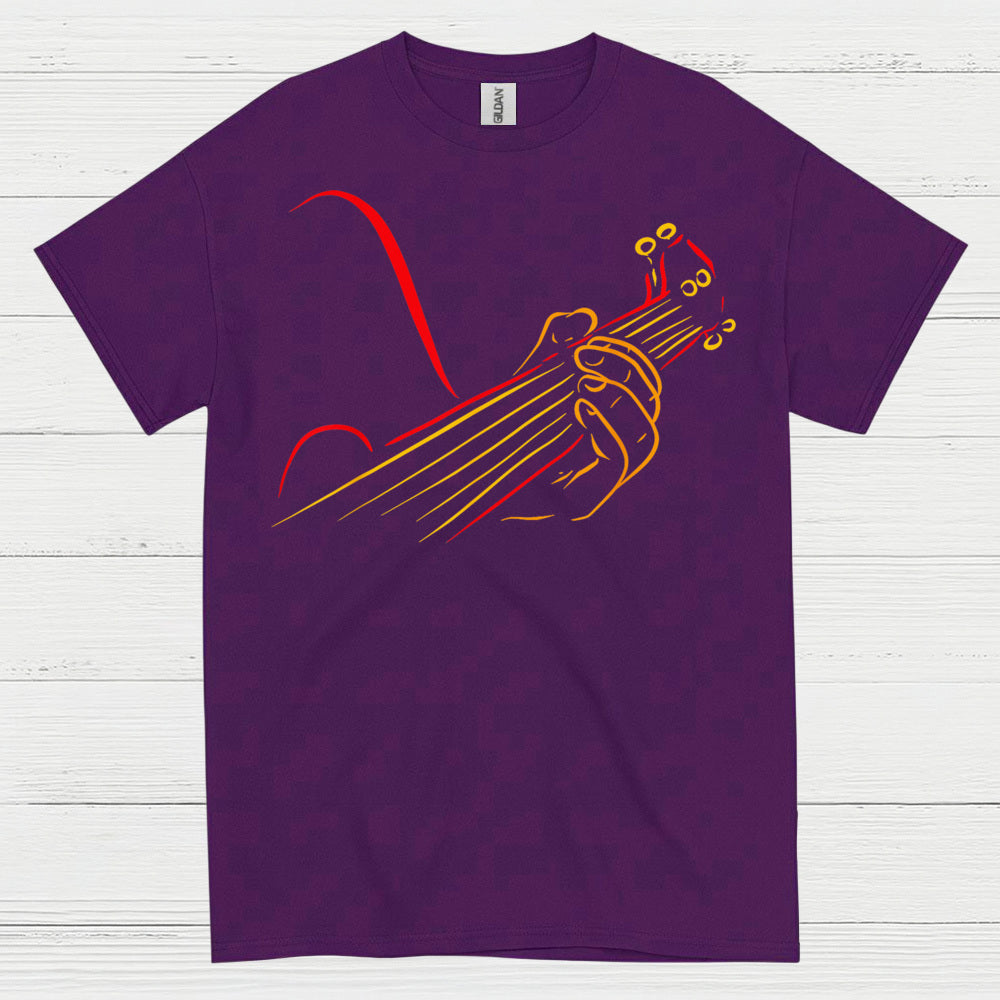 Minimalist Line Art Guitar T Shirt