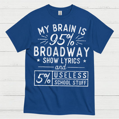 My Brain Is 95 Percent Broadway T Shirt