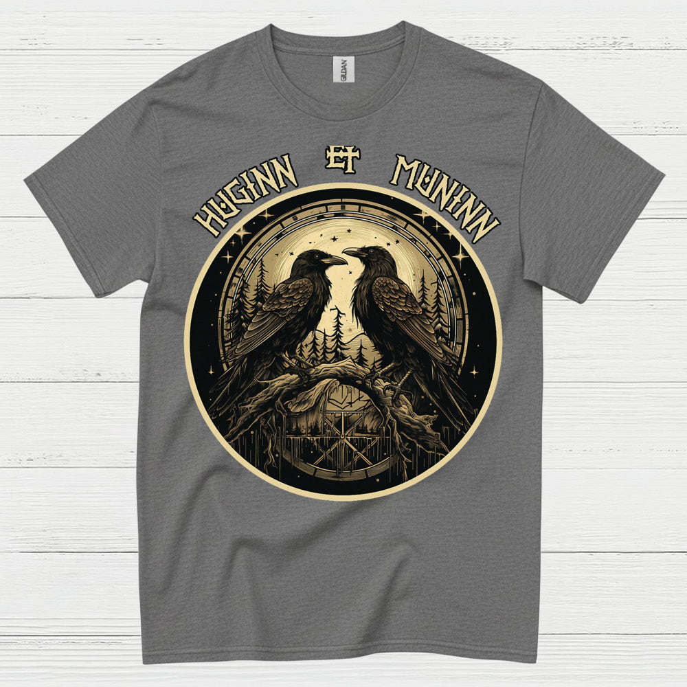 Huginn And Muninn Raven T Shirt