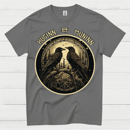 Huginn And Muninn Raven T Shirt