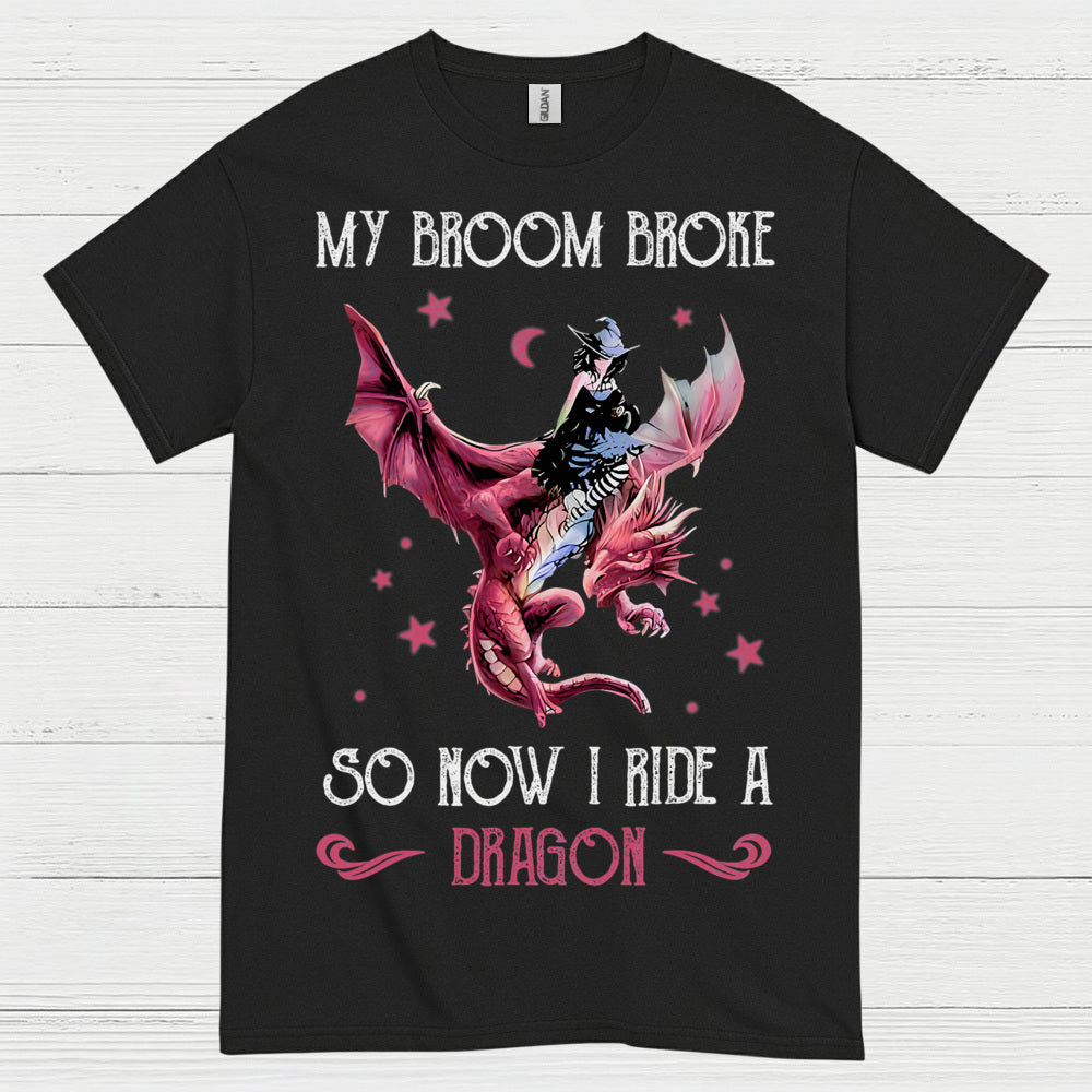Witch Ride Dragon T Shirt