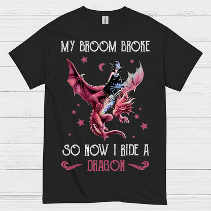 Witch Ride Dragon T Shirt