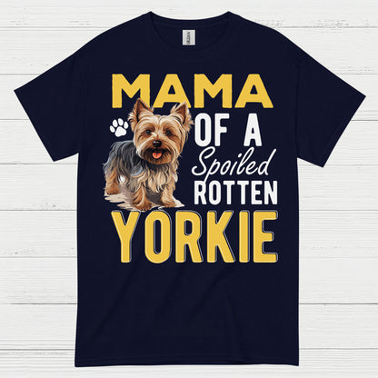 Proud Yorkie Mama Funny Dog Lover T Shirt