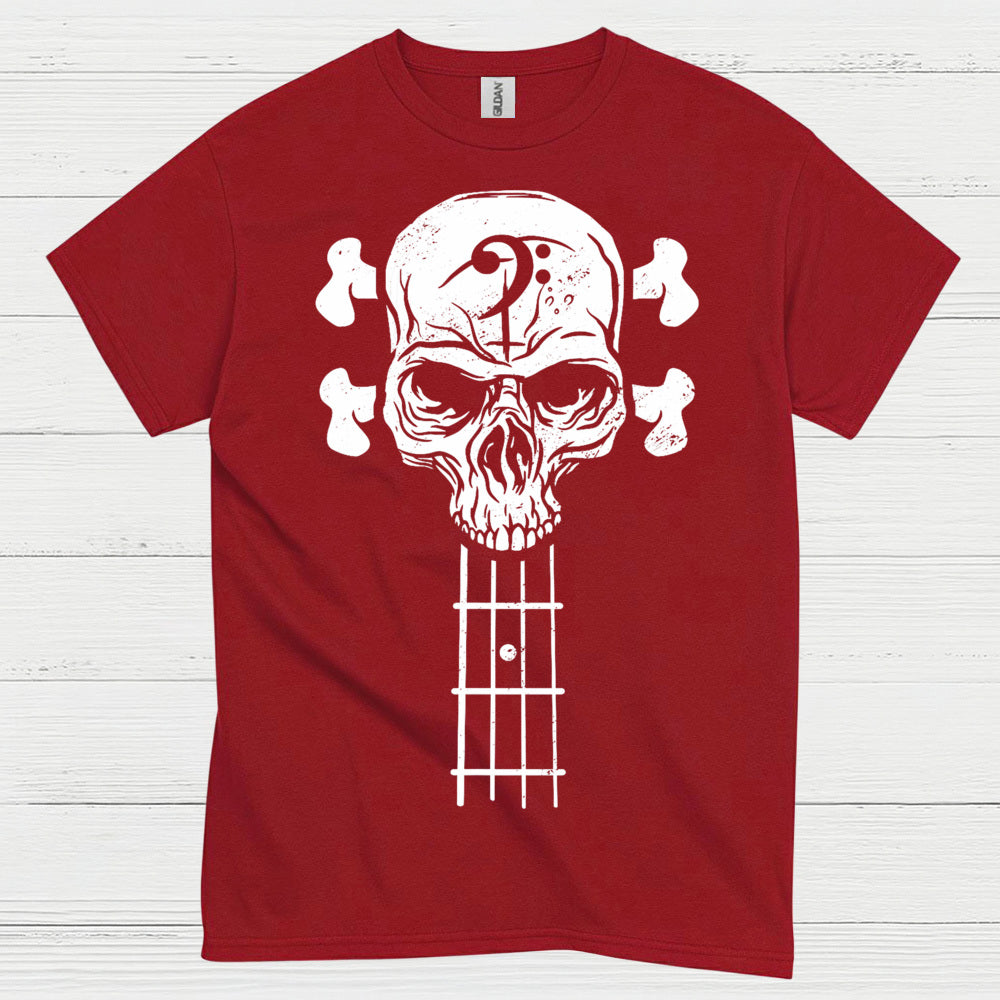 Bass Skull Guitar T Shirt
