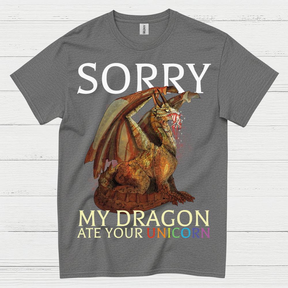 Sorry My Dragon Ate Your Unicorn T Shirt