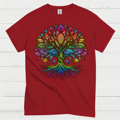 Colorful Tree Of Life Pride T Shirt