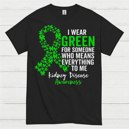 I Wear Green Kidney Awareness Support T Shirt